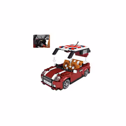 Car scale model to be assembled with mini-blocks. Typical English car. 1:24 scale