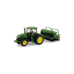 John Deere 7215R Model Tractor with Grain Drill