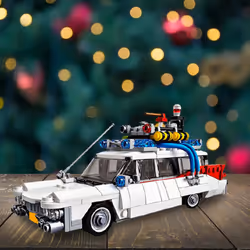 Desktop Building Block Model Car Ghostbusters Ecto-1 Educational Collectible Toy