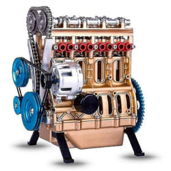 Assemble All-metal Car Mini Assembly Inline Four-cylinder Engine Model Kit Adult Toy Best Gift B