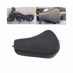Black Motorcycle Front Driver Rider Solo Seat Cushion For Harley Sportster Forty Eight XL883 1200 72 48