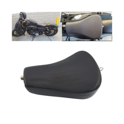 Black Motorcycle Front Driver Rider Solo Seat Cushion For Harley Sportster Forty Eight XL883 1200 72 48