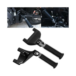 Motorcycle Black Rear Passenger Footrests Foot Pegs Pedal Mount For Harley Sportster Iron XL 883 1200 Forty-Eight 2004-2013 2012