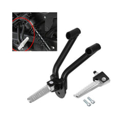 Motorcycle Black Rear Passenger Foot Pegs Footrests Pedals For 2017-2021 Honda Rebel 300 500 CMX