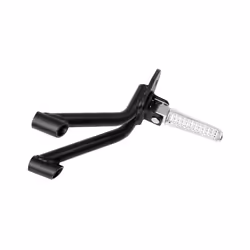 Motorcycle Black Rear Passenger Foot Pegs Footrests Pedals For 2017-2021 Honda Rebel 300 500 CMX