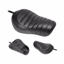 Motorcycle Black Leather Front Driver Seat Fits For Harley Sportster Iron XL 883 1200 2016-2021