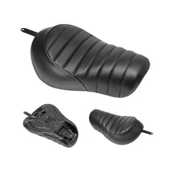 Motorcycle Black Leather Front Driver Seat Fits For Harley Sportster Iron XL 883 1200 2016-2021