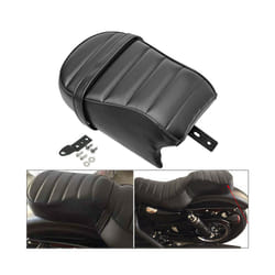 Motorcycle Black Leather Rear Passenger Seat Pillion Cushion For Harley Sportster Iron 883 XL883N 2016-2022