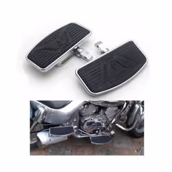 1 Pair Rear Passenger Footboard Foot Pegs Footrest for SUZUKI VL400 VL800