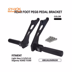 Rear FootPegs Pedal Bracket Foldable Auxiliary Pedal Foldable Anti-Slip For Surron Sur-Ron X Segway X160 X260 Dirt Bike
