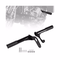 2xMotorcycle Rear Highway Engine Guard Crash Bar Black For Harley Softail Low Rider Street Bob FXBB FXLRS FXLR 2018-2021 2022