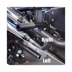 Rear Highway High 2 Step Pegs Passenger Peg Crash Bar Slider For Harley Softail Low Rider S ST Fat Bob 114 FXST FXBB