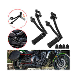 Motorcycle Rear Passenger Foot Pegs Pedal Black Footrest Bracket For Kawasaki Vulcan S 650 VN650 2015-2022
