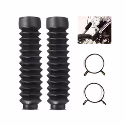 Motorcycle Front Fork Boot Bellows Universal Off-road Motorcycle Rubber Dust Cap 13 Section Shock Absorption Threaded Sleeve