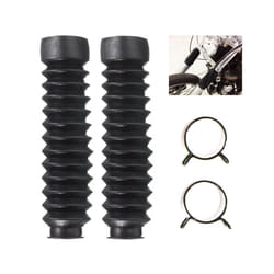 Motorcycle Front Fork Boot Bellows Universal Off-road Motorcycle Rubber Dust Cap 13 Section Shock Absorption Threaded Sleeve