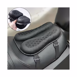 Motorcycle Gel Seat Cushion 3D Honeycomb Structure Shock Absorption & Breathable Motorbike Seat Pad Foldable Motorcycle Saddl ...