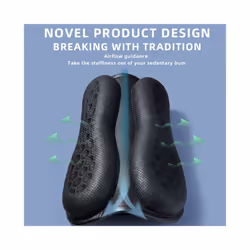 Motorcycle Gel Seat Cushion 3D Honeycomb Structure Shock Absorption & Breathable Motorbike Seat Pad Foldable Motorcycle Saddle
