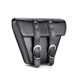 1pcs New Black Motorcycle PU Leather Side Clinch Bolt Saddlebag Saddle Bag Universal For Harley Sportster XL883 Cafe Racer Honda
