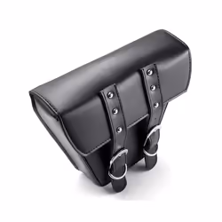 1pcs New Black Motorcycle PU Leather Side Clinch Bolt Saddlebag Saddle Bag Universal For Harley Sportster XL883 Cafe Racer Honda