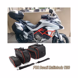For Ducati Multistrada 1200 from 2015 1260/950 from 2017 Motorcycle Storage Bag Luggage Bags Side Box Bag Inner Bag Bushing