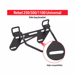 Motorcycle Saddlebag Support Bracket Side Mount Trunk Bag Holder For Honda Rebel 500 250 300 1100 Bags Support Bar Mount Brac ...