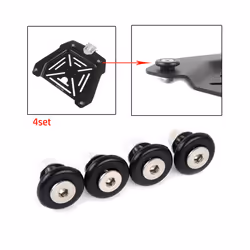 4set/12pcs Motorcycle Bracket Bushing Pad Universal Top For Storage Box Trunk Bracket Base Plate Motor Replacement Part