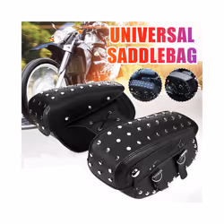 Side Tool Bag Luggage Pouch PU Leather Saddle Bags Universal For Honda/Yamaha/Suzuki