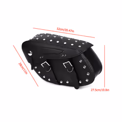 Side Tool Bag Luggage Pouch PU Leather Saddle Bags Universal For Honda/Yamaha/Suzuki