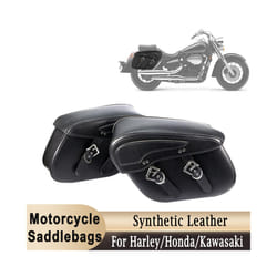 Motorcycle Saddlebags Large Capacity Rear Side Bag Luggage Storage Universal for Sportster XL883 For Kawasaki Vulcan Touring