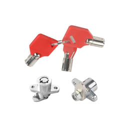 3 Keys Hard Saddlebag Saddle Bag Lock Set Fit Harley Touring Electra Glide+Road Glide+Street Glide+Road King 1993-2013 Red Keys