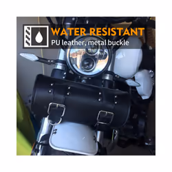 Motorcycle Front/Rear Fork Tool Bag For Harley Sportster Dyna Softail Chopper Bobber Cruiser PU Leather Luggage Bags Saddlebag