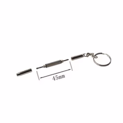 Portable Keychain Eyeglass Screwdriver 3in1 Sunglass Watch Repair Kit