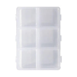 Clear Empty Jewelry Storage Box For Gems Rhinestones