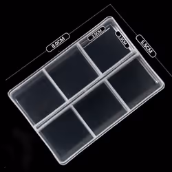 Clear Empty Jewelry Storage Box For Gems Rhinestones