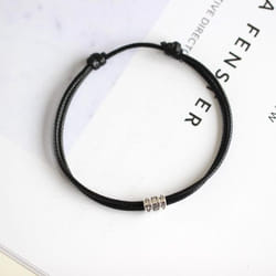 Adjustable Rope Bracelet For Women And Men Couple Jewelry Handmade Braided Charm Bracelet Women Men Thread Jewelry Gift - black