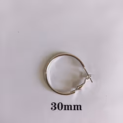 Fashion Earrings Big Circle Earrings Exaggerated Hop Circle Earring Jewelry Female Big Earrings - silver, 30mm