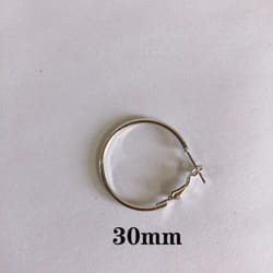 Fashion Earrings Big Circle Earrings Exaggerated Hop Circle Earring Jewelry Female Big Earrings - silver, 30mm