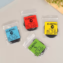 1pack 0.5/0.6/0.7/0.8mm Watch O-ring Waterproof Rubber Watch Back Cover Gaskets - 0.7mm 25-40mm