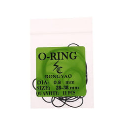 1pack 0.5/0.6/0.7/0.8mm Watch O-ring Waterproof Rubber Watch Back Cover Gaskets - 0.8mm 28-38mm