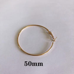 Fashion Earrings Big Circle Earrings Exaggerated Hop Circle Earring Jewelry Female Big Earrings - gold, 50mm