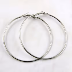 Fashion Earrings Big Circle Earrings Exaggerated Hop Circle Earring Jewelry Female Big Earrings - gold, 50mm