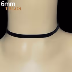 Women Lady Black Velvet Choker Gothic Necklace Simple Retro Jewelry Xmas Gift Suspension Trinket - Black Velvet 6mm