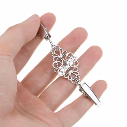 Sweater Cardigan Clip Shirt Collar Clasps Decoration Metal Buckle - antique silver