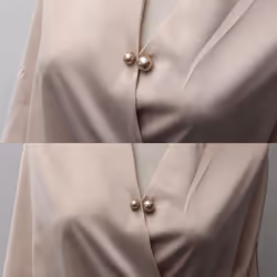 Simple Double Pearl Brooch Anti-glare Buckle Neckline Cardigan Pearl Buckle Pin Fixed Clothes Elegant Brooch Ladies Jewelry - white