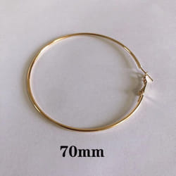 Fashion Earrings Big Circle Earrings Exaggerated Hop Circle Earring Jewelry Female Big Earrings - gold, 70mm