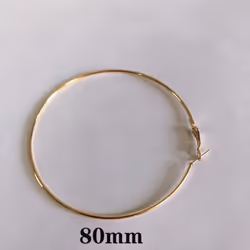 Fashion Earrings Big Circle Earrings Exaggerated Hop Circle Earring Jewelry Female Big Earrings - gold, 80mm
