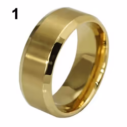 8mm Men&apos;s Women&apos;s Fashion Titanium Steel Polished Band Ring Wedding Jewelry - black, US 12