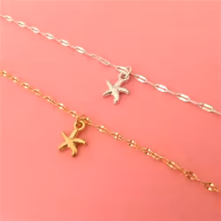 Star Anklet Bracelet On The Leg Fashion Summer Beach Foot Jewelry - silver