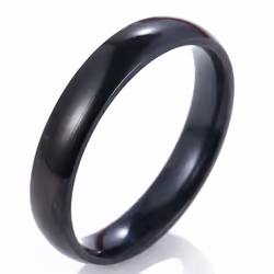 4mm Polished Stainless Steel Wedding Engagement Ring Simple Couple Picky Gifts - gold, 7