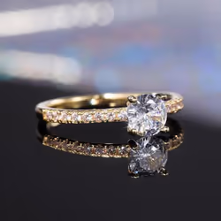 Trendy Claws Design Crystal Zircon Engagement Rings For Women Female Wedding Jewelry Accessories Gift Fashion Women Rings - g ...